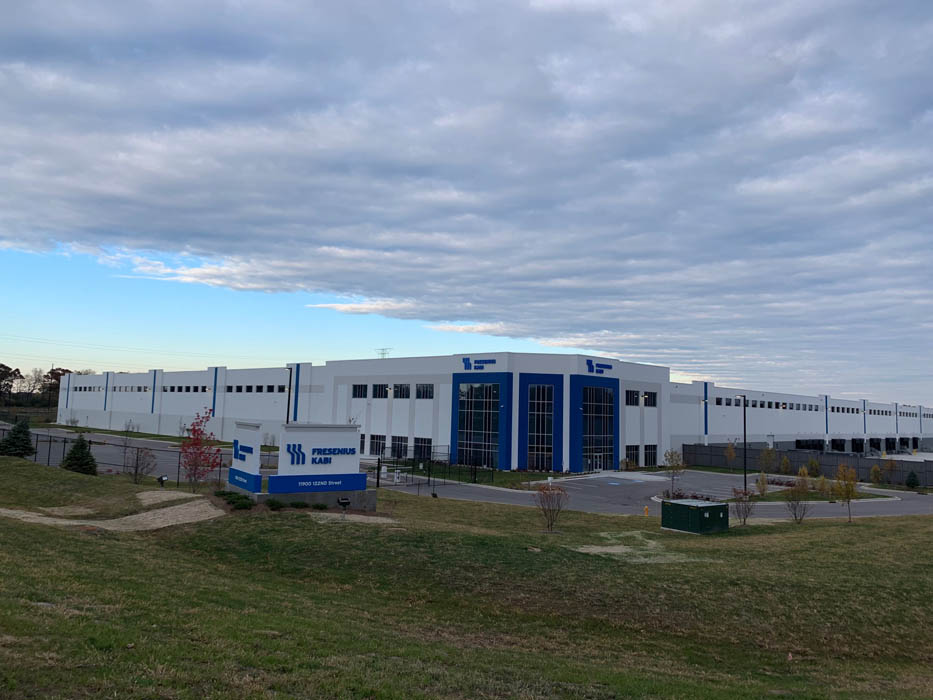 Crossroads 55 site with modern design and landscaping, exterior