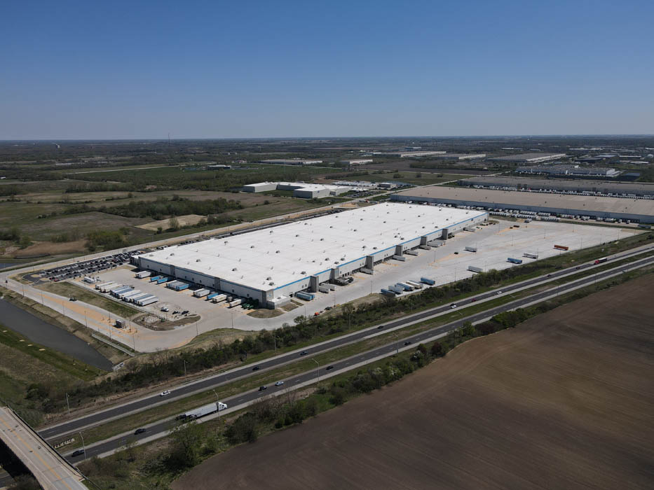 Gateway 57 TX site with large warehouse, docks, and greenery
