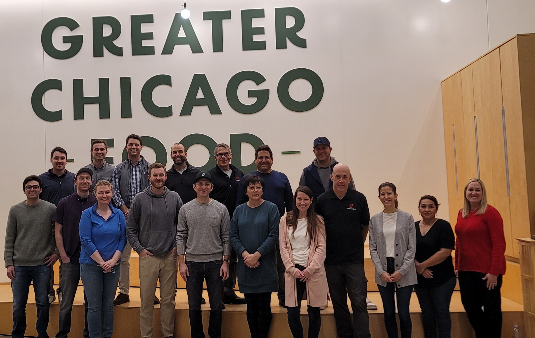 Venture One team at the Greater Chicago Food Depository during the Ninth Annual Holiday Charity Outing