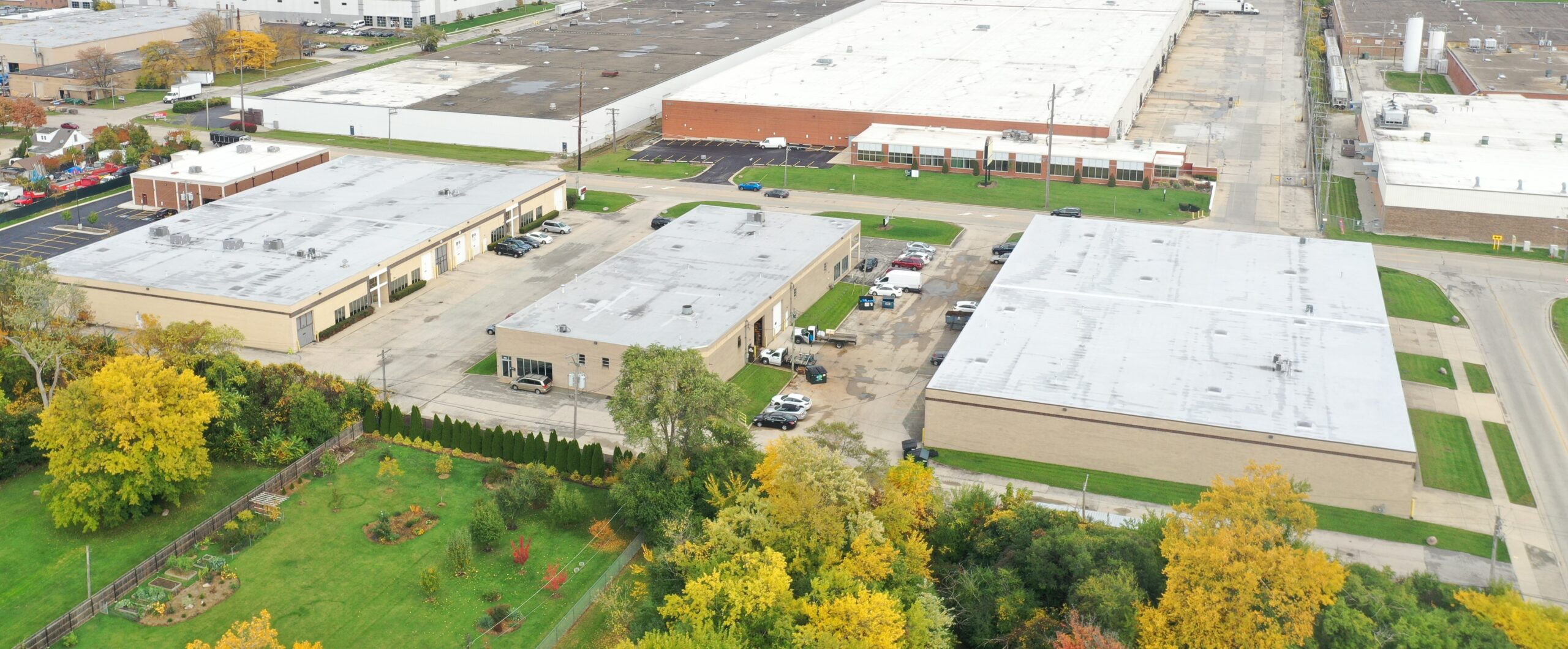 656–720 County Line Rd, 3 buildings in DuPage portfolio, aerial